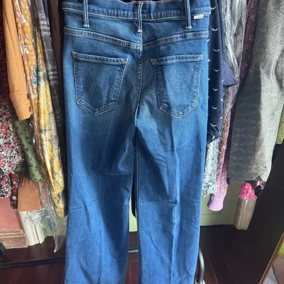 NWOT! 👖 MOTHER The Hustler Roller Sneak Jeans – Easy Does It – Size 28 - Picture 5 of 7